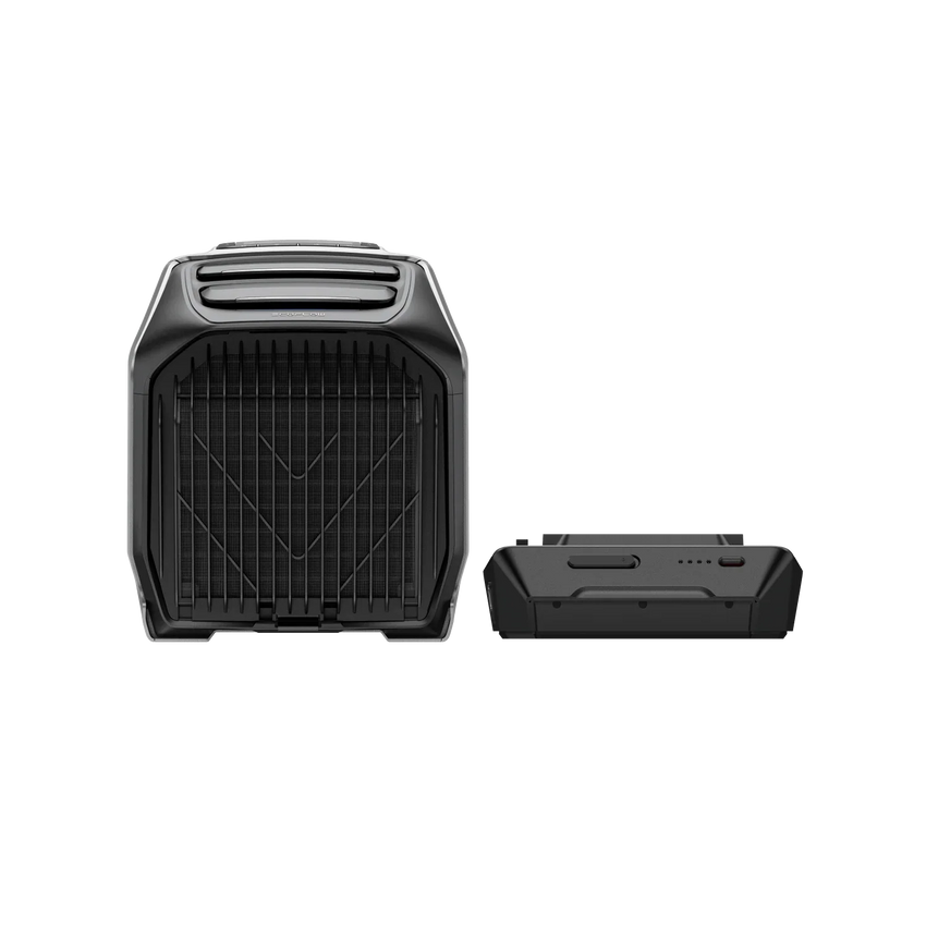 Condizionatore Portatile per Camper & Tenda con Batteria a fianco