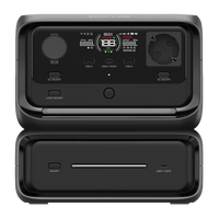 Vista da fronte della Power Bank con Presa Elettrica, una batteria modulare con batteria aggiuntiva perfetta per campeggio