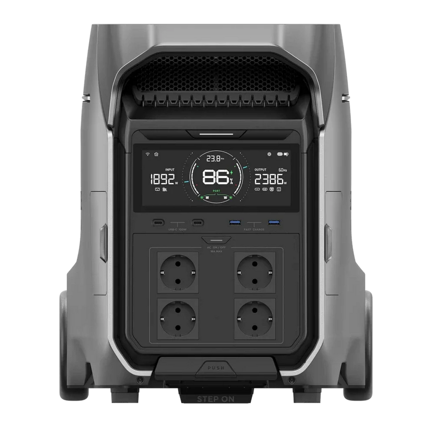 Vista da fronte con schermo