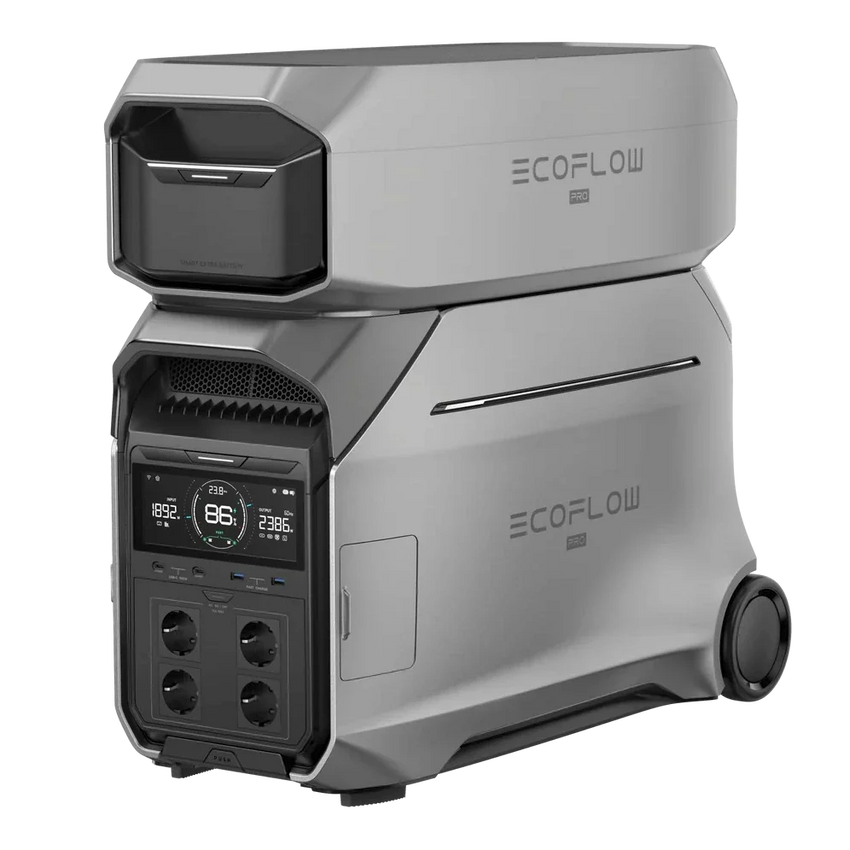 Centrale Elettrica Portatile con la sua Batteria Aggiuntiva sopra