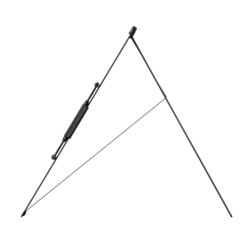 Vista laterale con supporto inclinabile