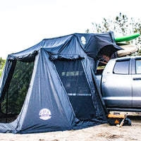 Tenda da Tetto con stanza annessa per campeggio 4 stagioni con il riscaldatore a gasolio