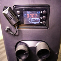 Schermo LCD e alarme CO