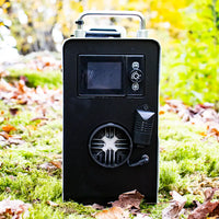 Visto da fronte con uscita d'aria calda