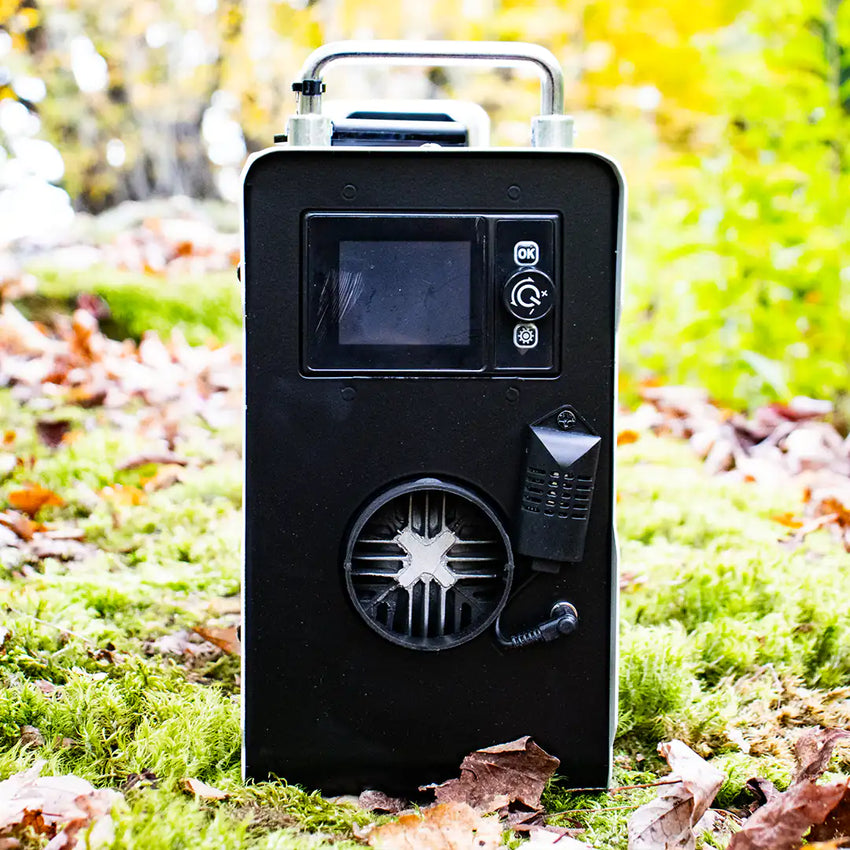 Visto da fronte con uscita d'aria calda