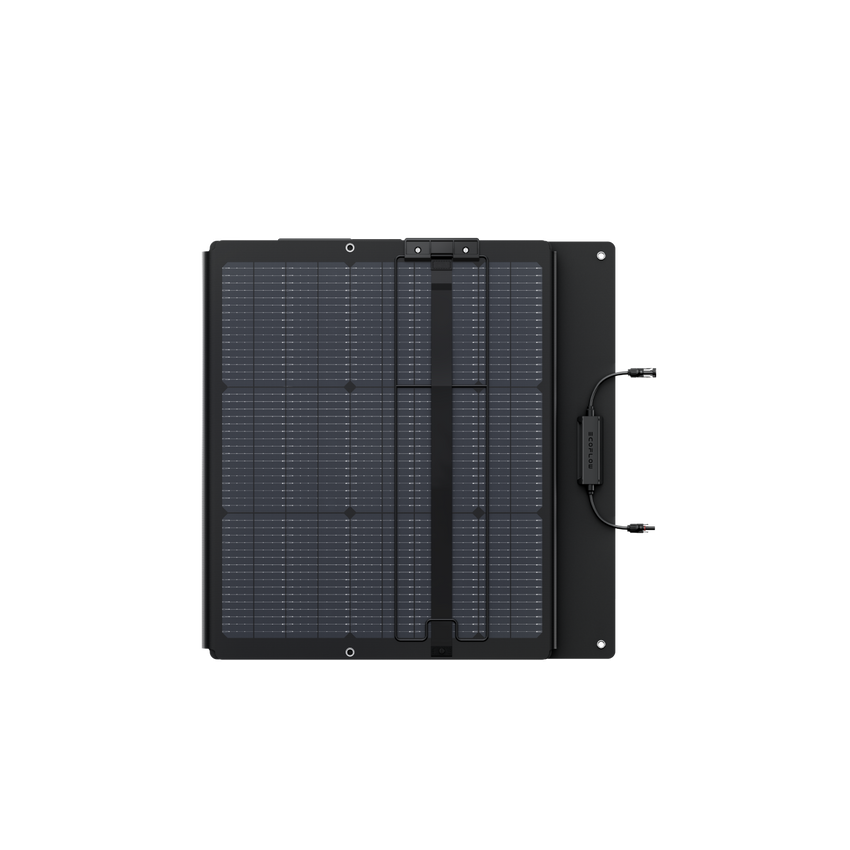 Pannello solare portatile visto piegato