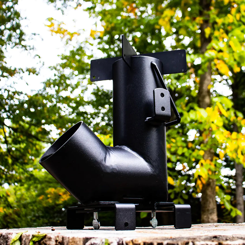 Stufa a razzo da campeggio