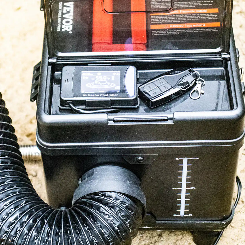 Vista del controllo della temperatura e del telecomando