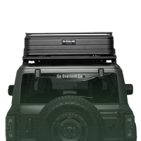 Tenda da tetto vista da dietro chiusa